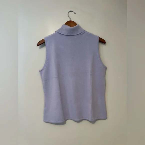 Designer’s Originals Petite LUXELON Sleeveless Turtleneck – Petite Large  💜 - Picture 3 of 5